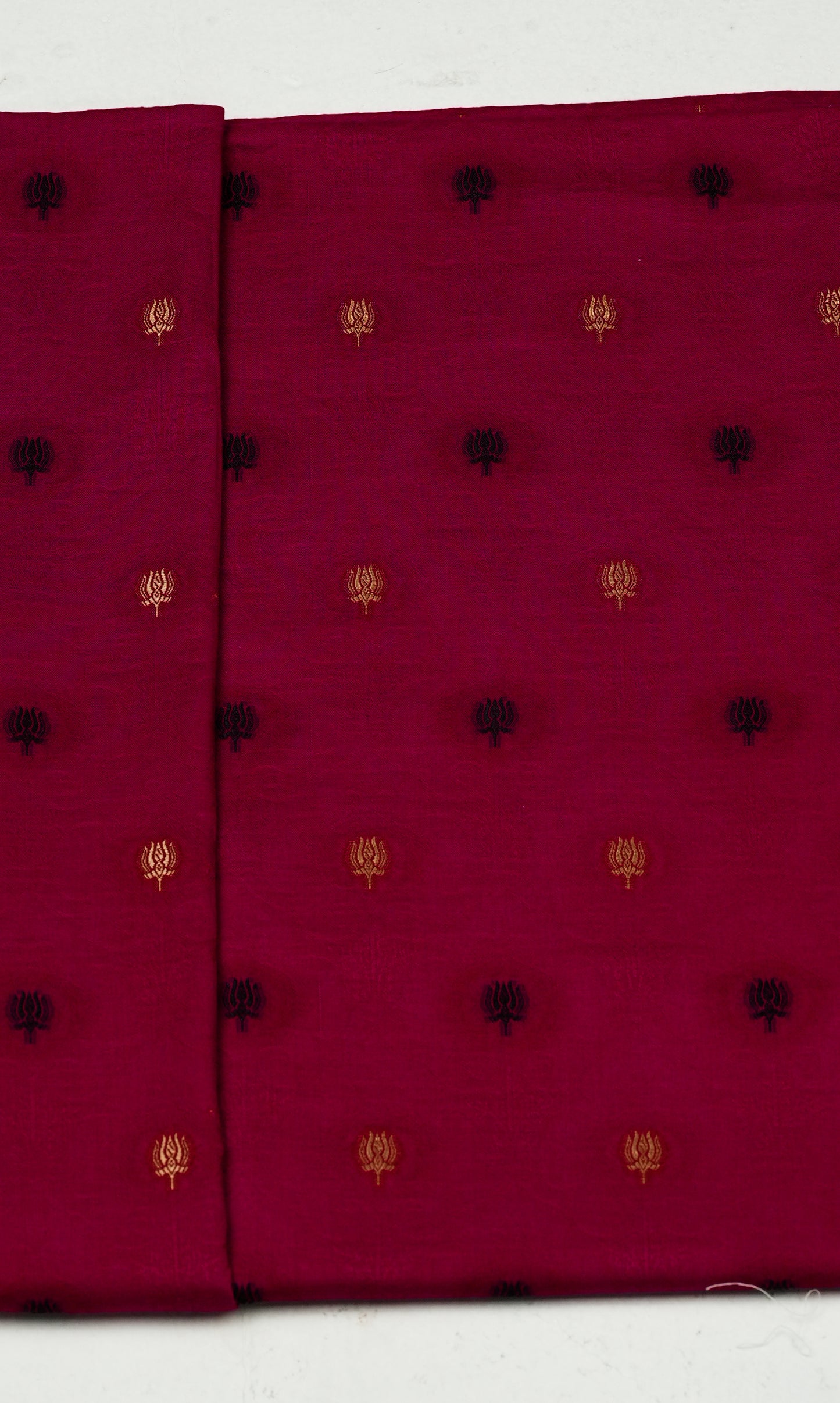 Jacquard Unstitched Fabric Red Booti Print | Co-ord Set Fabric