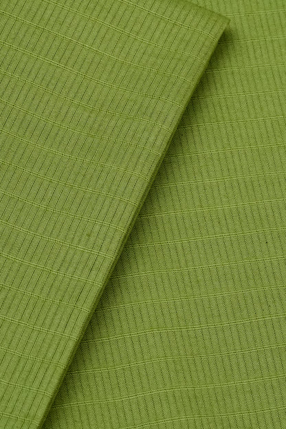Slub Texture Unstitched Fabric – Moss Green | Western Co-ord Set Fabric