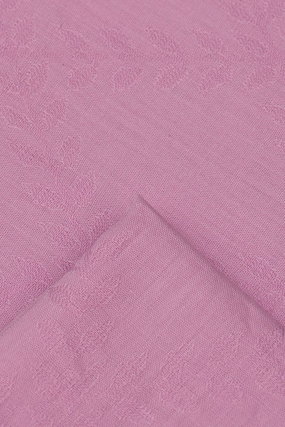 100% Cotton Jacquard Unstitched Fabric – Lilac Pink | Co-ord Set & Kurti Fabric