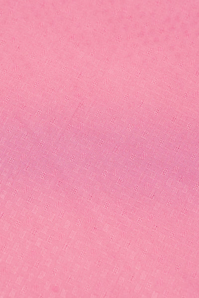100% Cotton Jacquard Unstitched Fabric – Pink