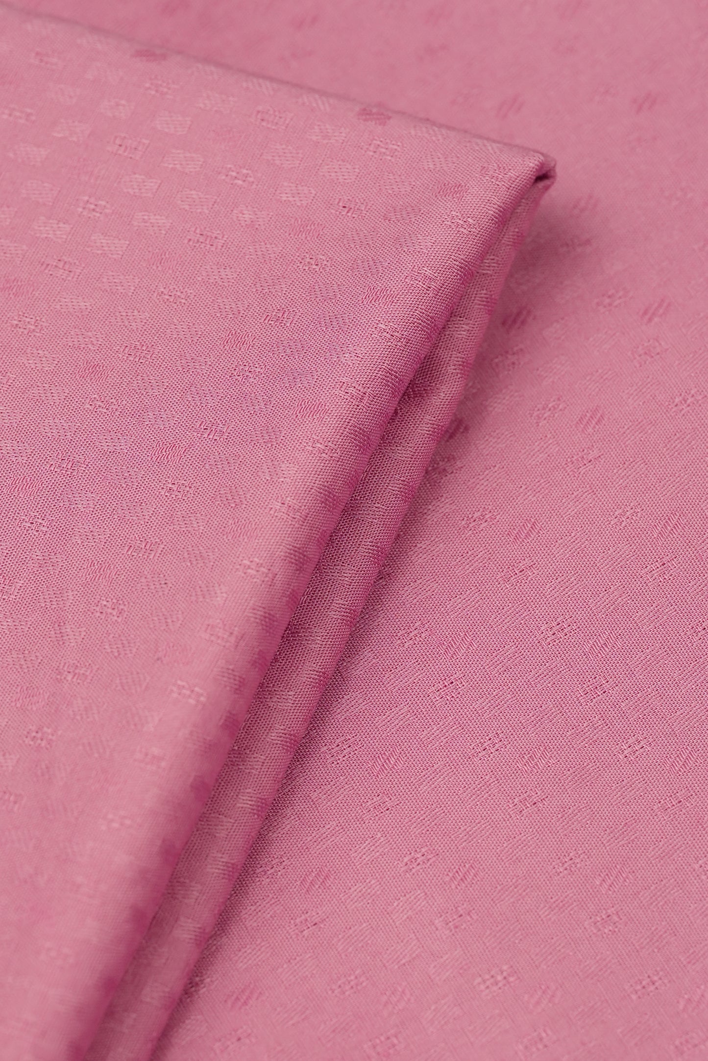 100% Cotton Jacquard Unstitched Fabric – Pink