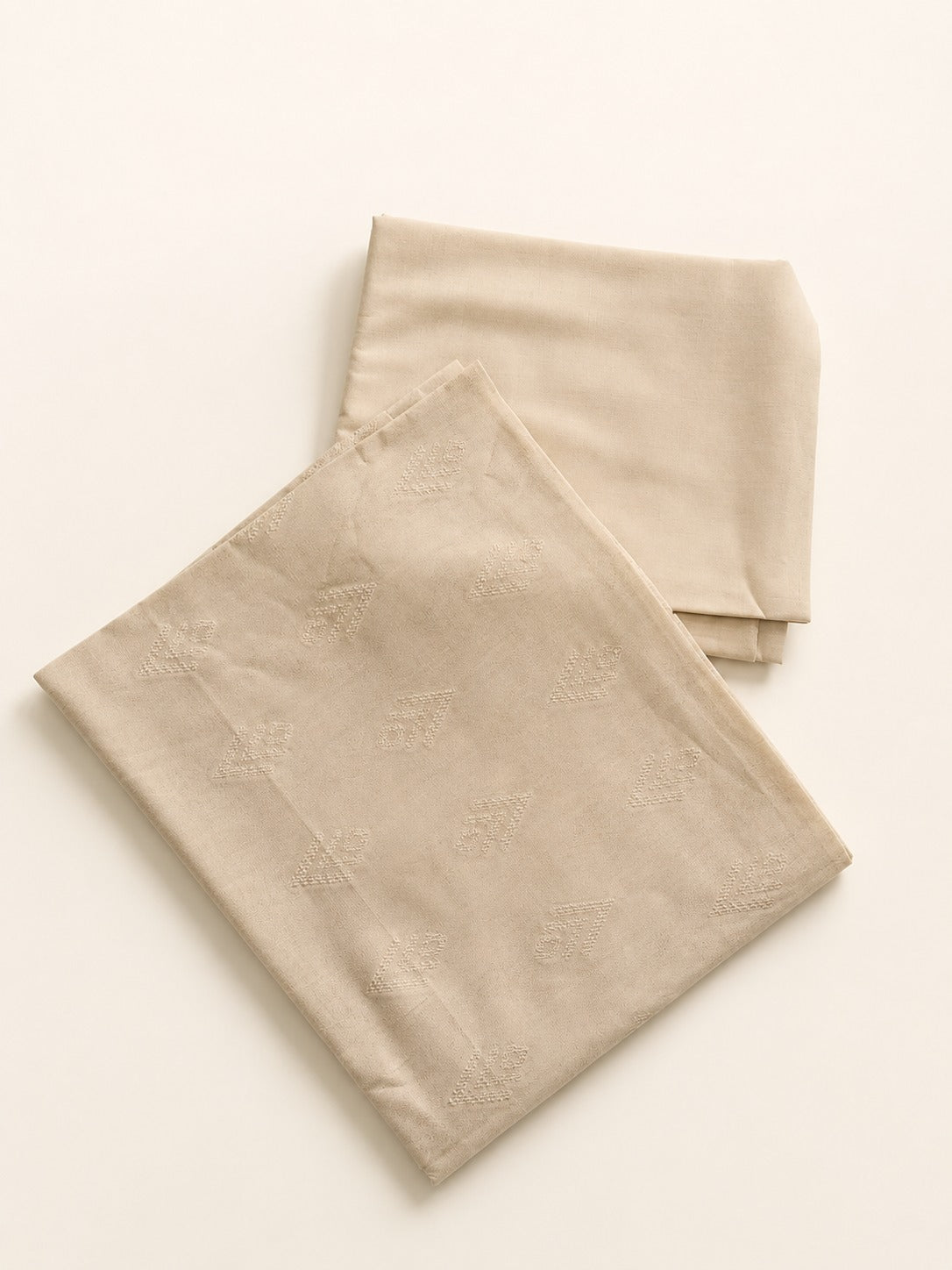 Premium Decent Dyed Cotton Self Jacquard – 2-Piece Unstitched Suit